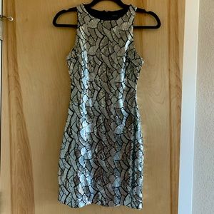 Bebe Sequin Mini Dress